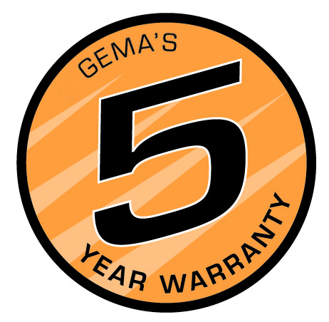 5 year warranty Gema Warranty