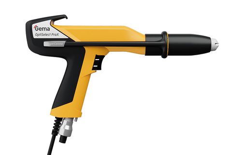 OptiSelect ProX manual gun with SuperCorona OptiSelect ProX manual gun from Gema Switzerland with SuperCorona