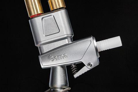 OptiFlow ProX injector with quick release button Gema OptiFlow Pro X injector for precise powder feed and consistent powder delivery in electrostatic powder coating applications.