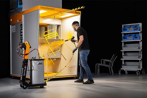 Effortless manual powder coating with OptiFlex GO