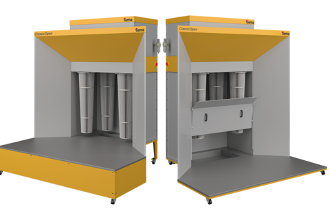ClassicOpen Manual Powder Booth