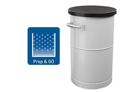 Fluidized powder hopper for manual coating