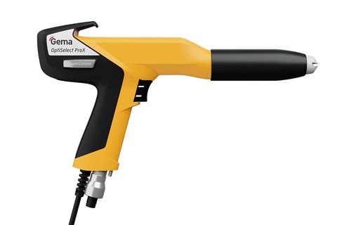OptiSelect® ProX OptiSelect Pro X manual coating gun from Gema equipped with TargetSpray precision technology